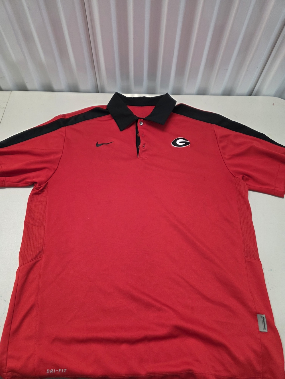 Nike Georgia Bulldogs UGA Dawgs Football Dri-Fit Polo Shirt Men's Size Medium